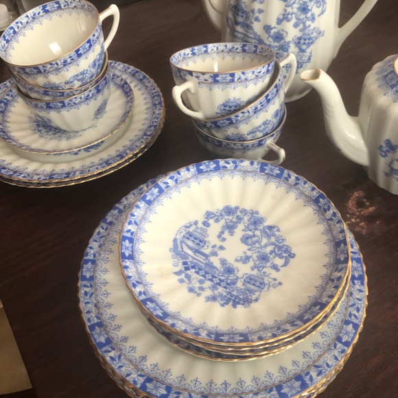 Rare Antique Bavarian China Blau Set - Picture 2 of 3